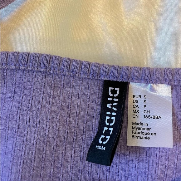 h&m purple tank top - Picture 2 of 2